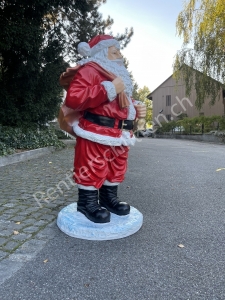 Grosser Weihnachtsmann, 125 cm hoch, als Weihnachtsdeko aussen