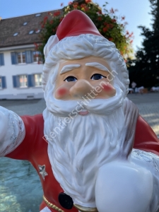 Beleuchtete Deko Weihnachtsmann Figur für draussen