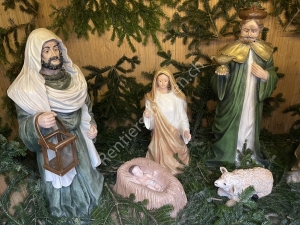 Figuren für grosse Weihnachtskrippen draussen