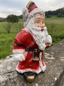 Weihnachtsmann klein, 38cm hoch, Weihnachtsmann Figur für draussen und drinnen, von rechts