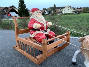 Rentierschlitten mit Weihnachtsmann