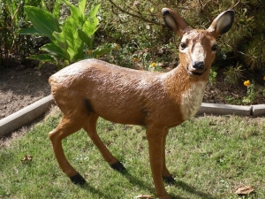 Weihnachtsbeleuchtung Reh gross, stehend, 71cm hoch